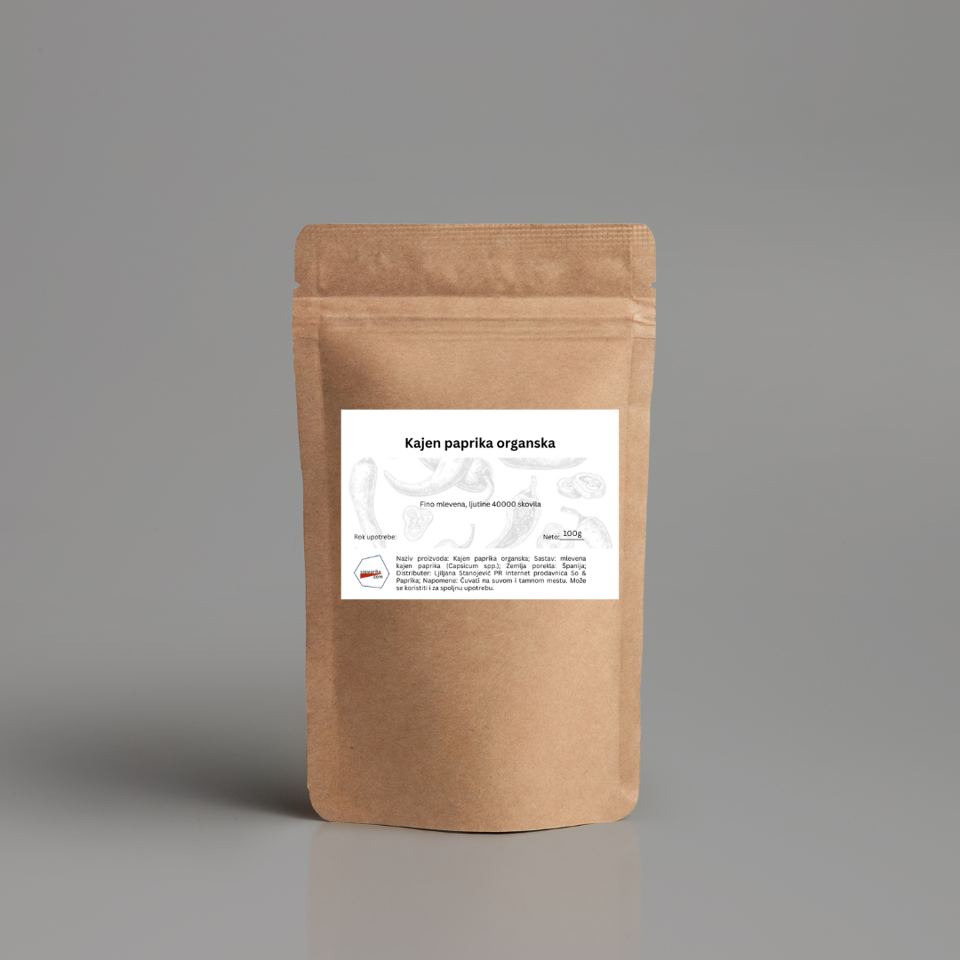 Kajen paprika organska 100g